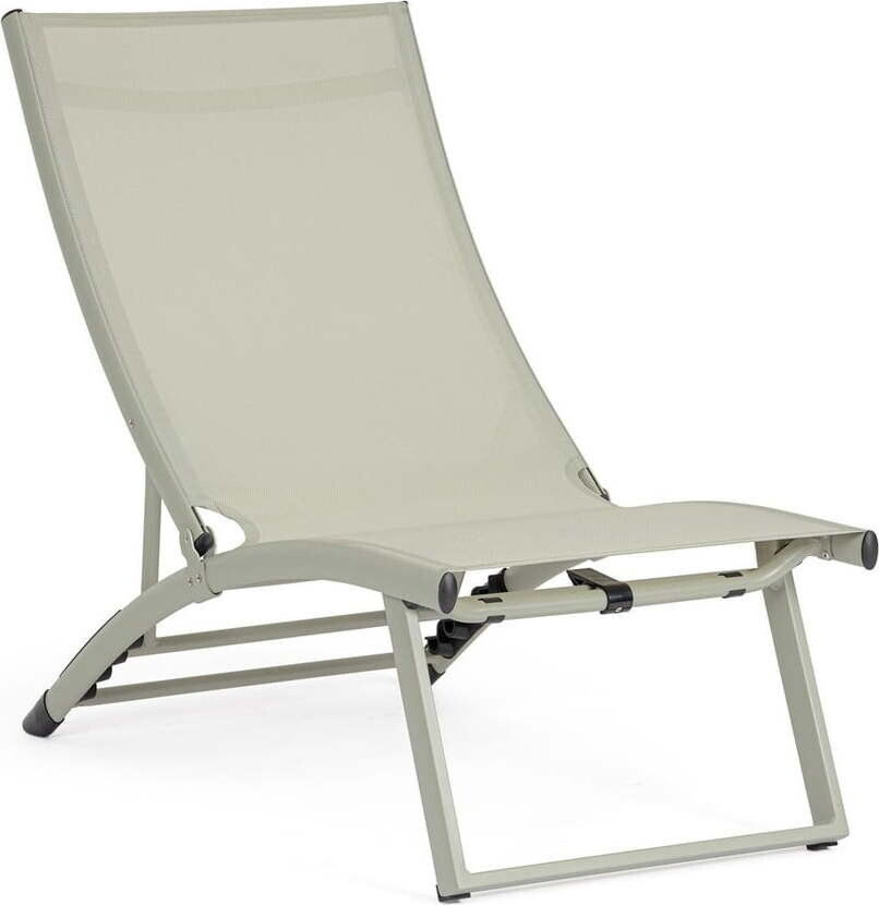 Taupe kovové zahradní lehátko Taylor – Bizzotto
