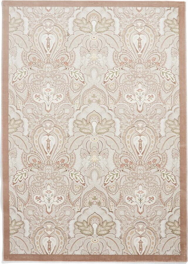 Krémový koberec 120x170 cm Damask Bronze – Think Rugs