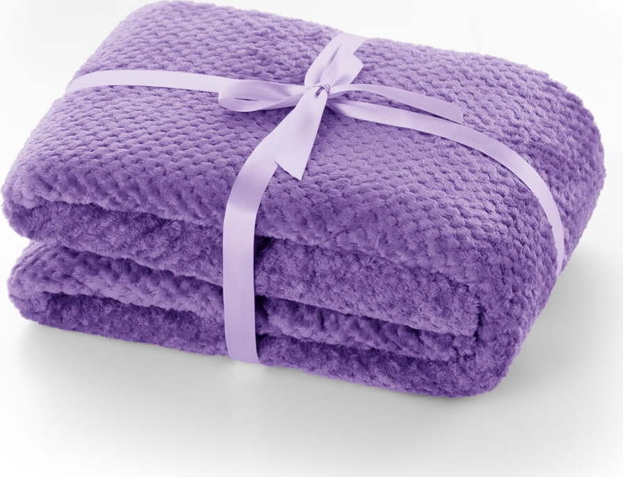 Fialová deka z mikrovlákna DecoKing Henry, 70 x 150 cm