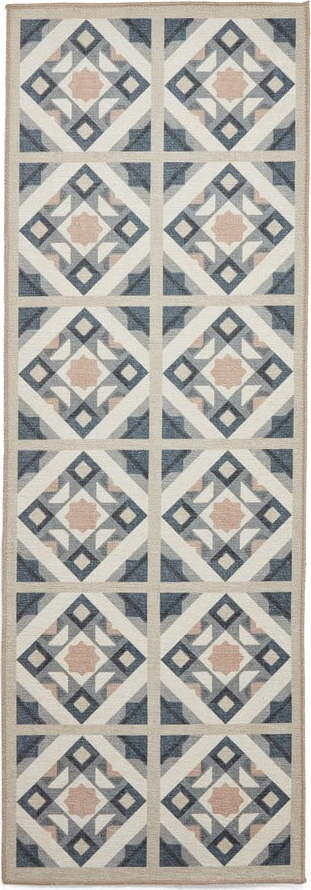 Šedo-krémový pratelný běhoun 61x170 cm Victoria Orange – Think Rugs