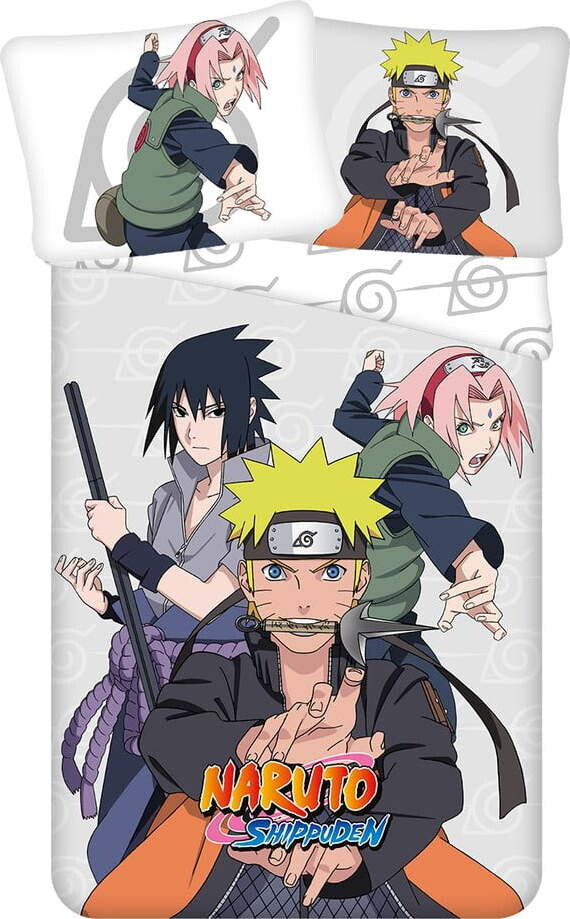 Bavlněné dětské povlečení na jednolůžko 140x200 cm Naruto – Jerry Fabrics