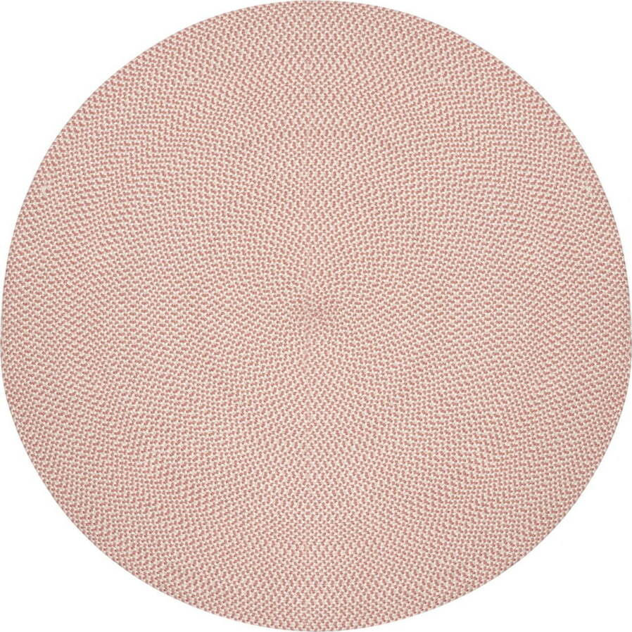 Růžový kulatý vnitřní a venkovní koberec z recyklovaných vláken ø 150 cm Rodhe – Kave Home