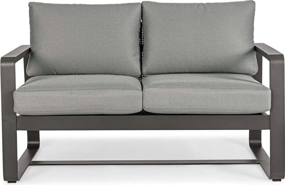 Šedá hliníková zahradní pohovka Merrigan – Bizzotto