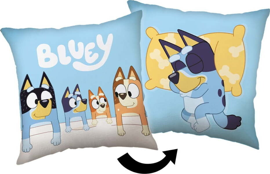 Dětský polštářek 40x40 cm Bluey – Jerry Fabrics