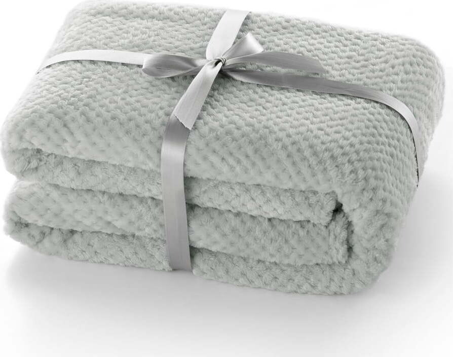 Šedý přehoz z mikrovlákna DecoKing Henry, 210 x 170 cm