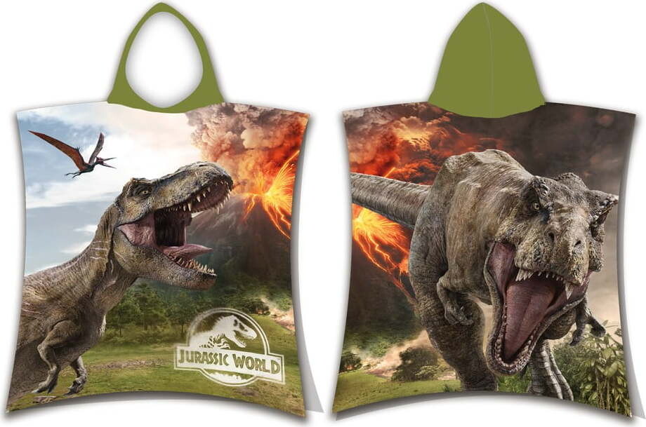 Bavlněné dětské pončo velikost 3-8 let Jurassic World 