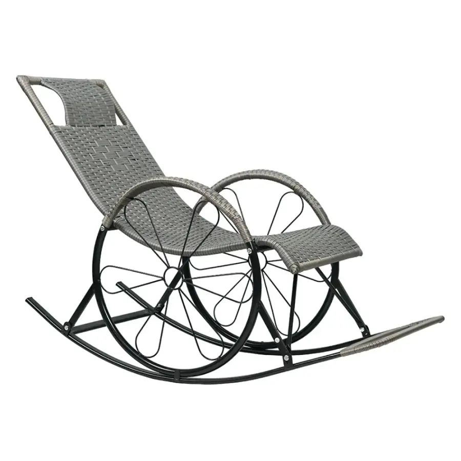 Tempo Kondela Houpací křeslo ROKIN, šedá