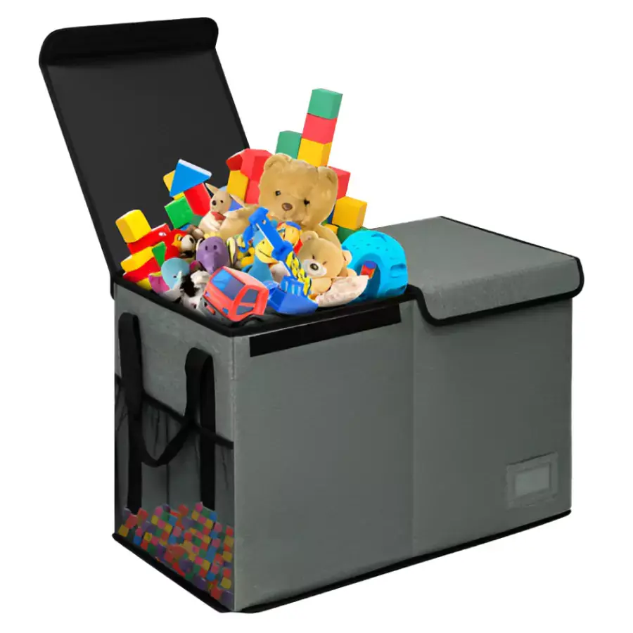 Tempo Kondela Skládací úložný box DETER, černá