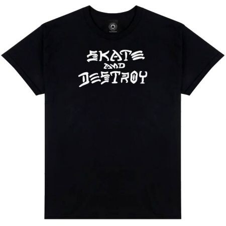 Triko Thrasher Skate And Destroy - Černá - L
