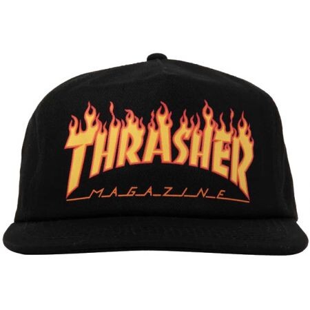 Kšiltovka Thrasher Printed Flame - Černá - Univerzální