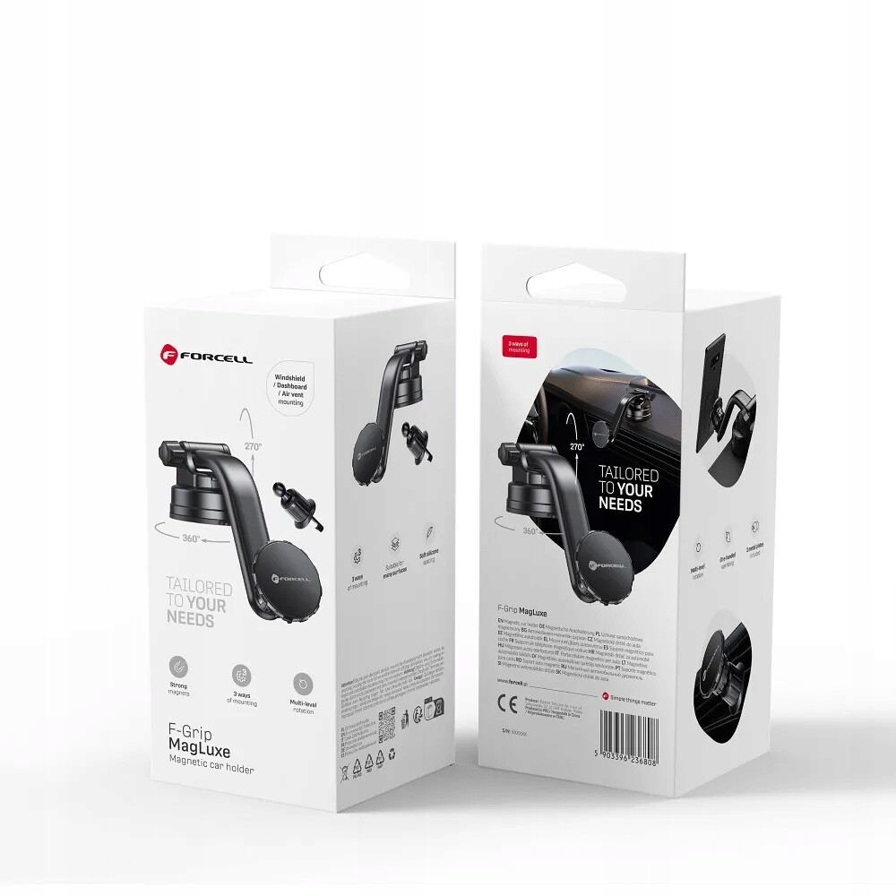 Magnetický držák telefonu do auta Forcell F-Grip MagLuxe na sklo