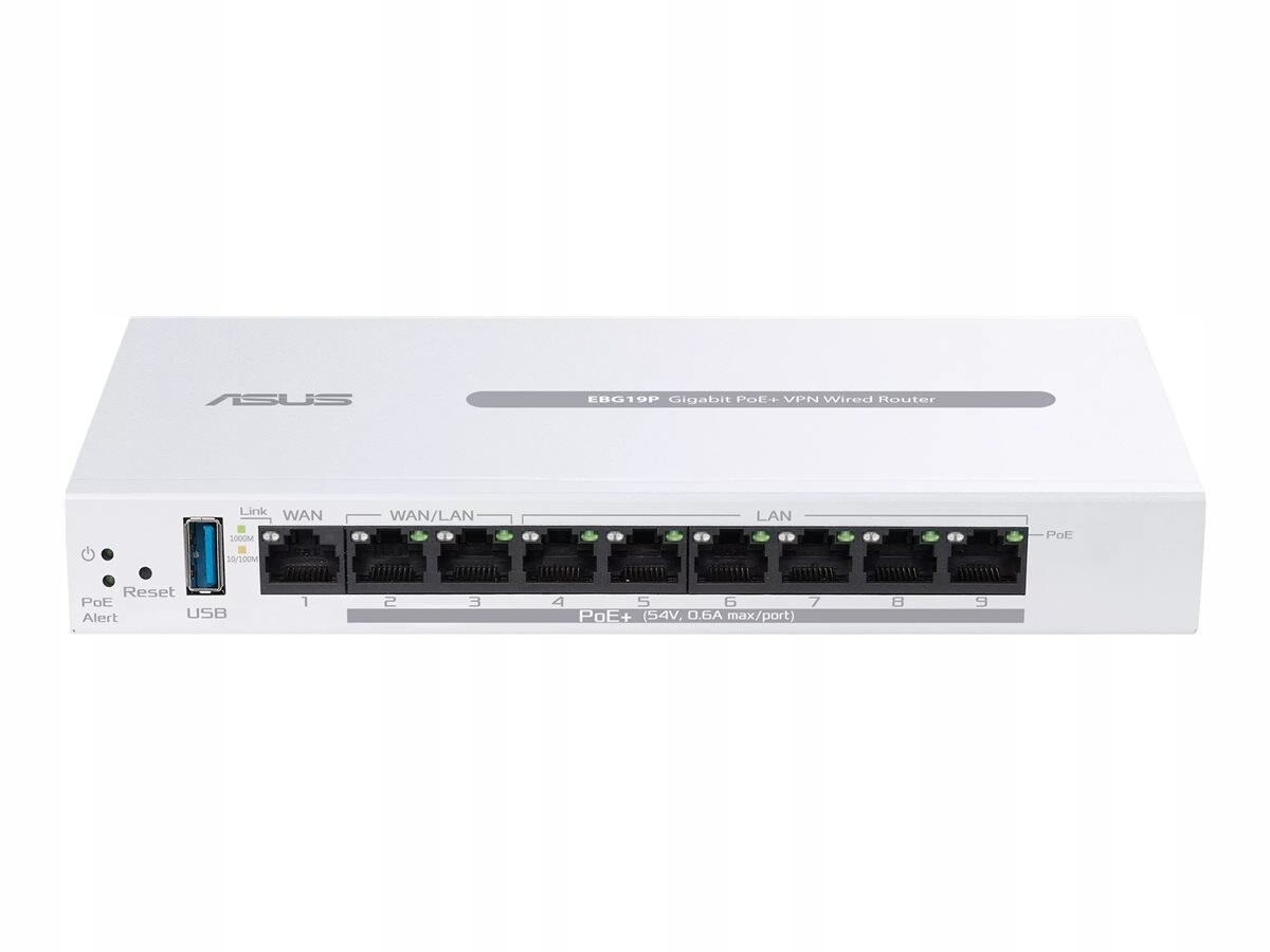 9portový Gigabitový PoE+ Vpn drátový router EBG19P 802.11ac Ethernet Lan (rj