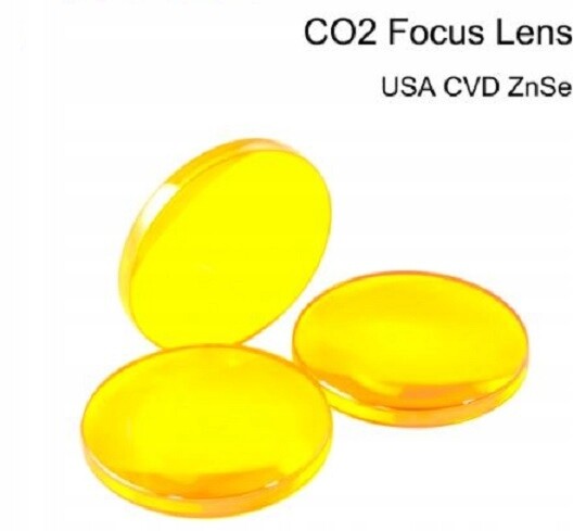 Zaostřovací čočka pro CO2 laser CVD Usa 20 mm fokus 50,8 mm 2 palce