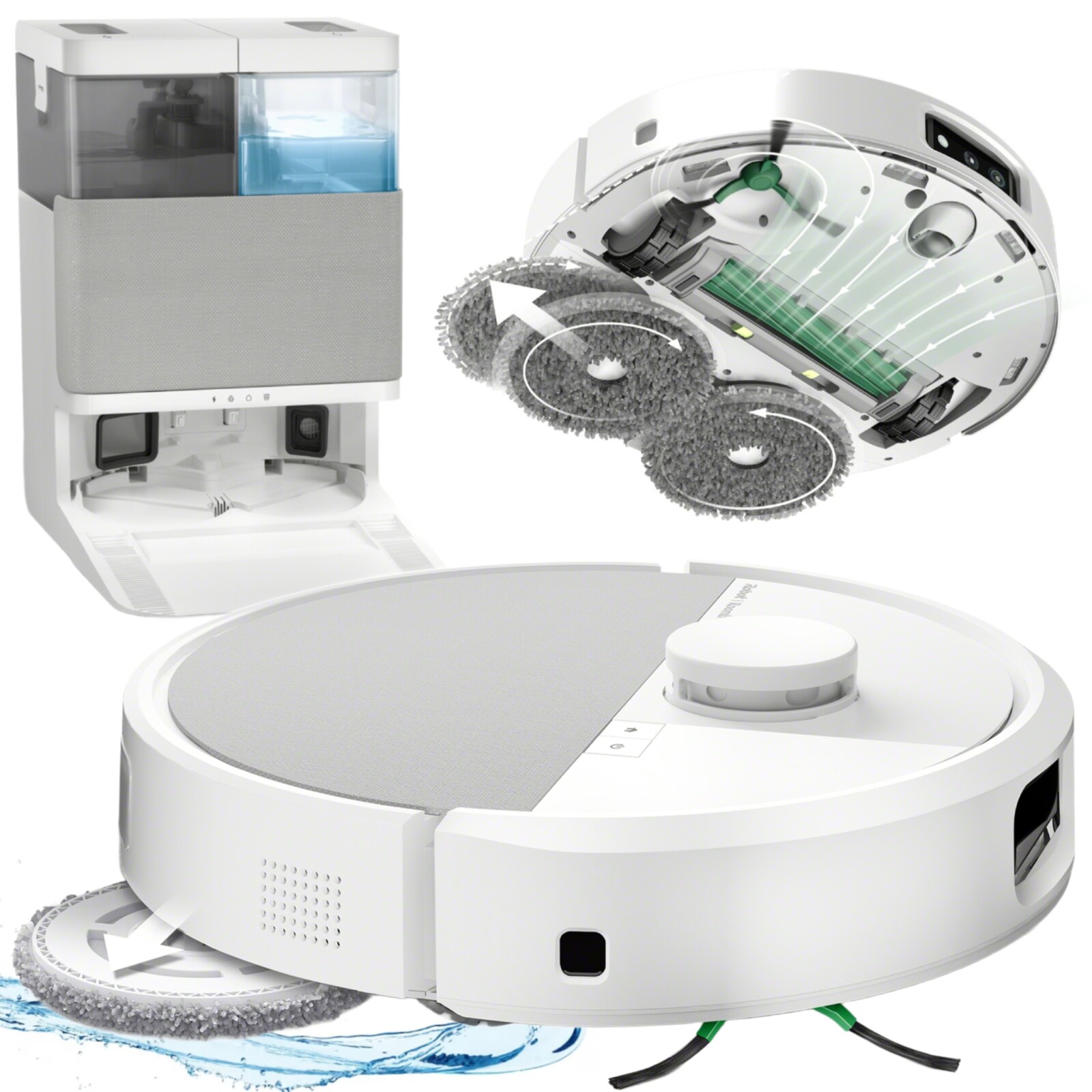 Uklízecí robot iROBOT Roomba Plus 505 Combo Bílý stanice AutoWash