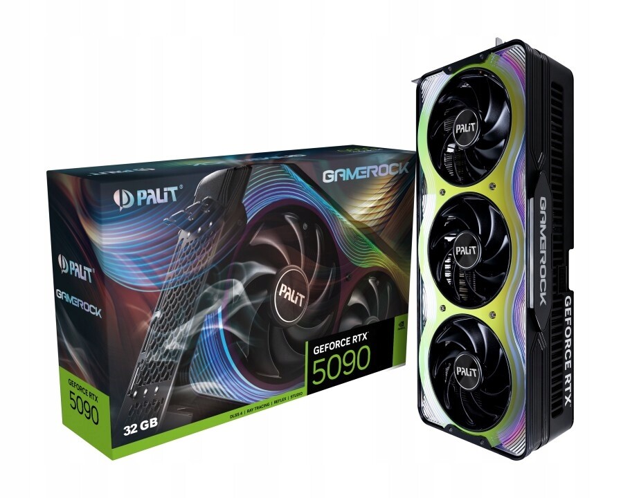 Palit Grafická karta Rtx 5090 GameRock 32GB GDDR7 512bit 3DP/HDMI