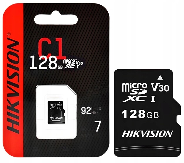 Paměťová karta MicroSD 128GB Hikvision 128GB pro kamery