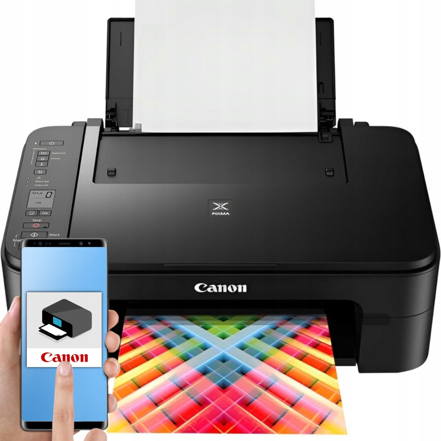 Multifunkční Zařízení Canon Tisk Sken 3v1 WiFi Bez Inkoustů