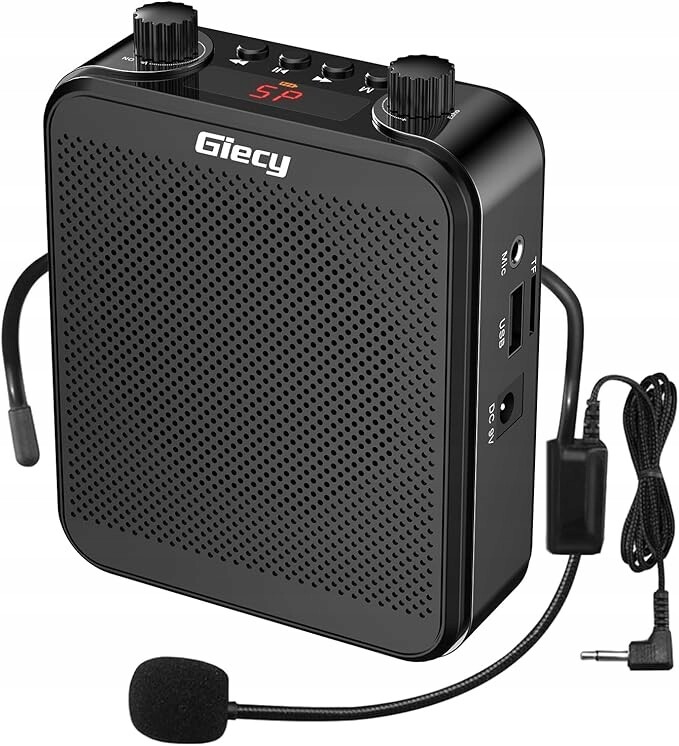 Giecy G300Pro – přenosný hlasový zesilovač s mikrofonem a Bluetooth