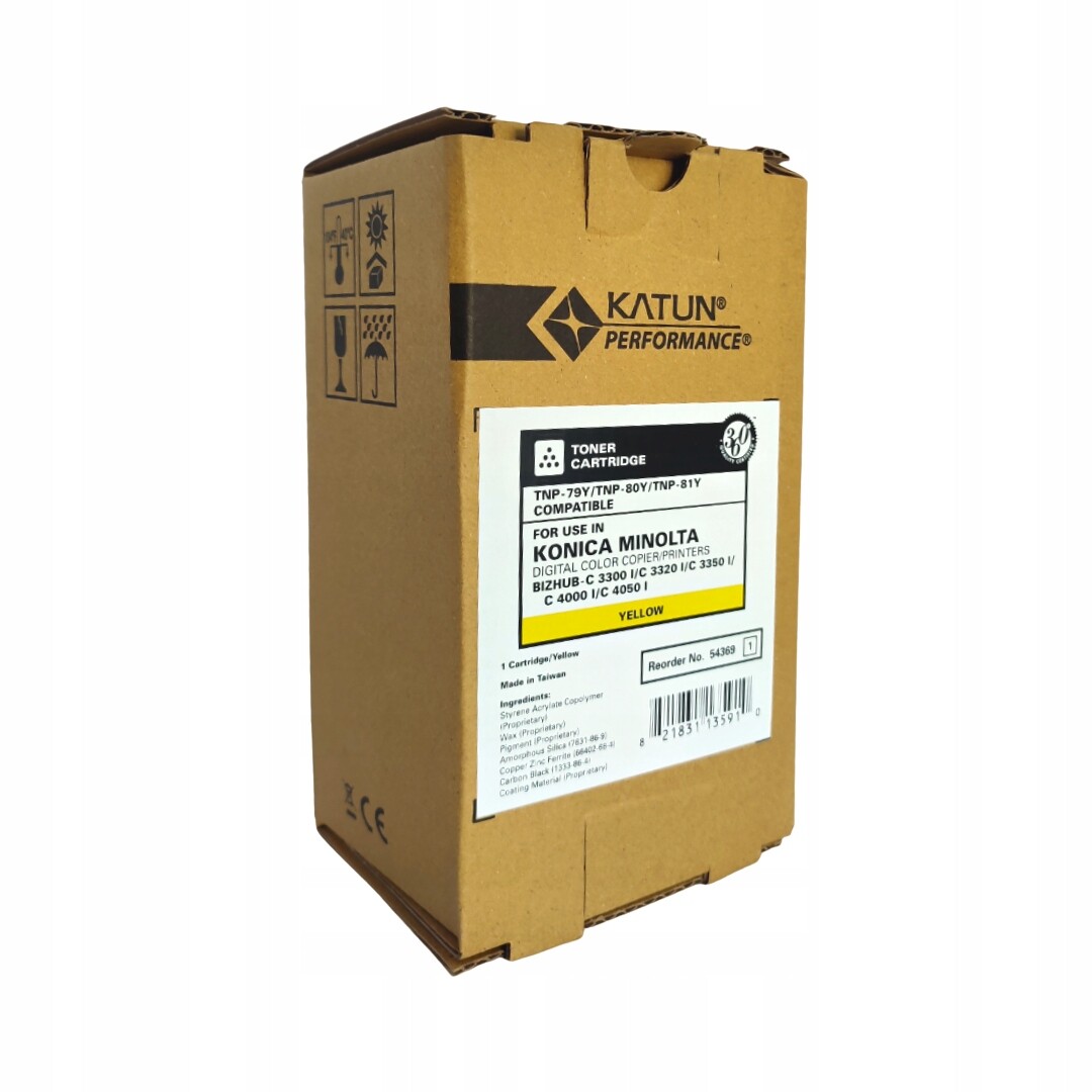 Toner Katun TNP-79/80/81Y 54363 Konica Minolta bizhub C3300i C3320i C3350i