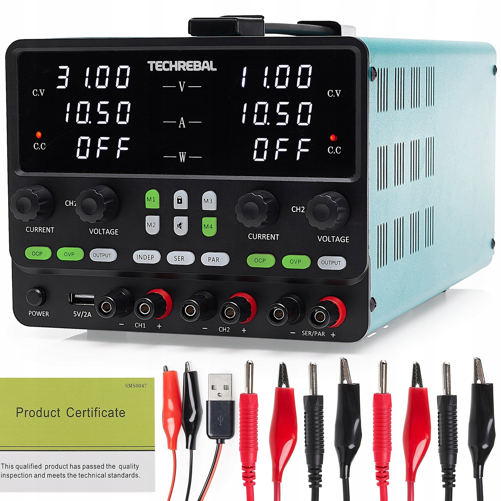 Dvoukanálový Regulovatelný Laboratorní Napájecí Zdroj Tehcrebal SPPS3010-2KD Servis