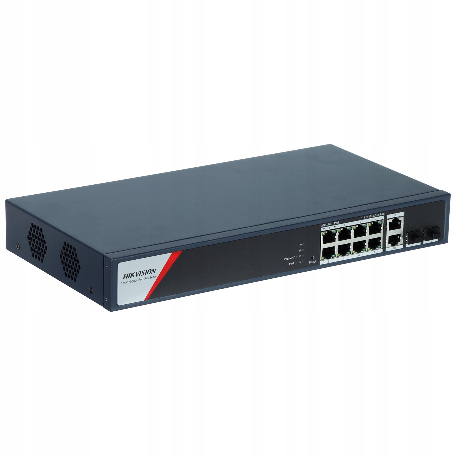 Switch Poe DS-3E1512HP-SI-8P2T2F 8-PORTOVÝ Sfp Hikvision