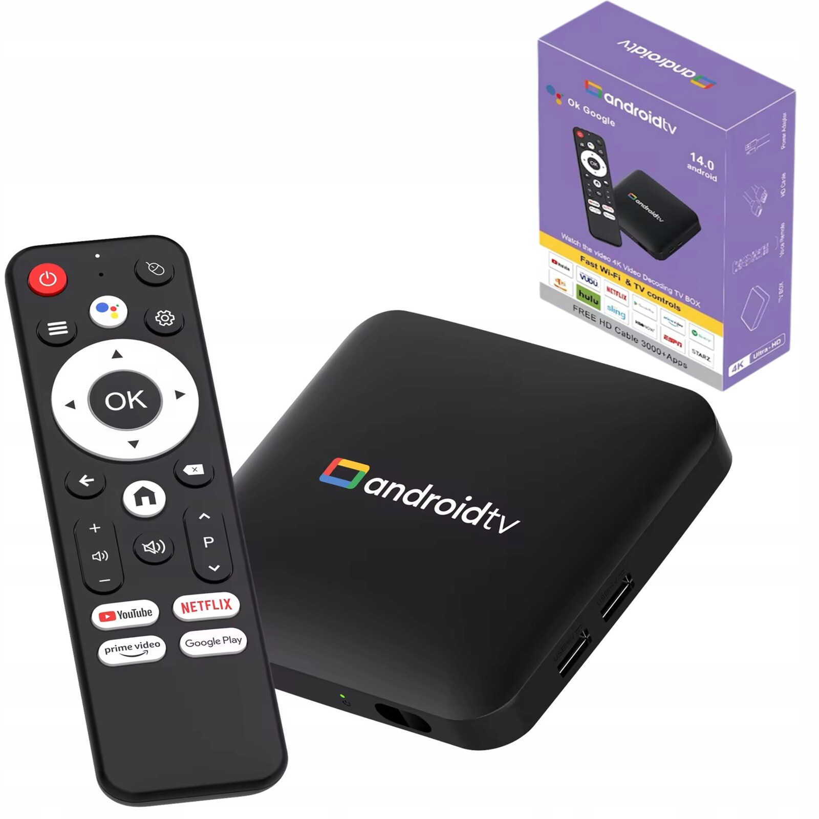 Chytrý Box Tv 4K Android 14 Tv Wifi Bluetooth Model 2025 2 GB/16 Gb