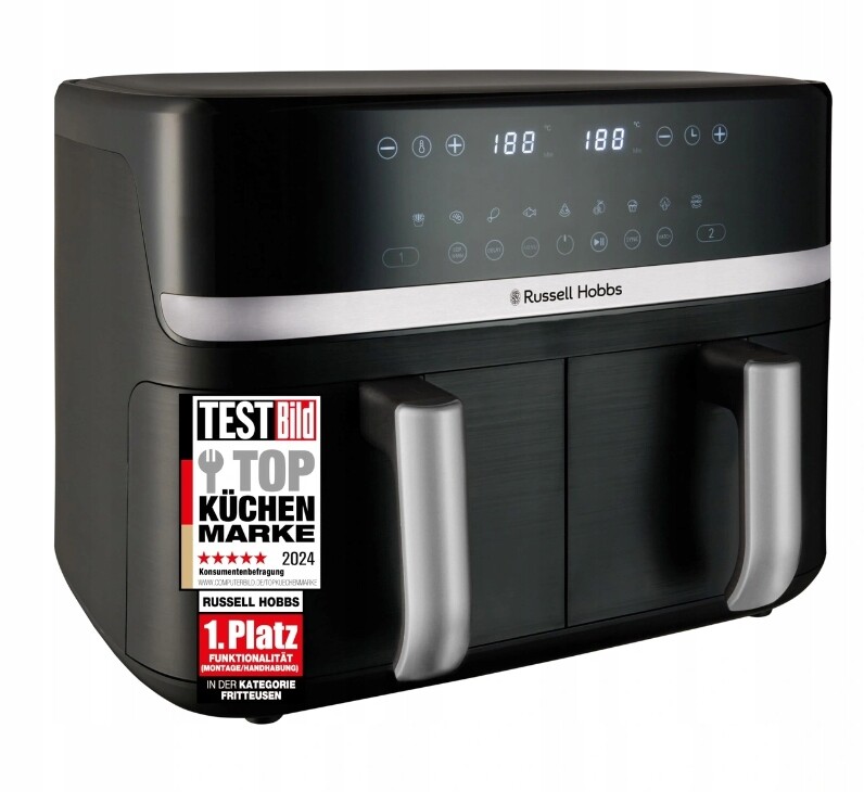 Russell Hobbs Fritéza bez tuku 2 komory 9 l Rapid Airfryer