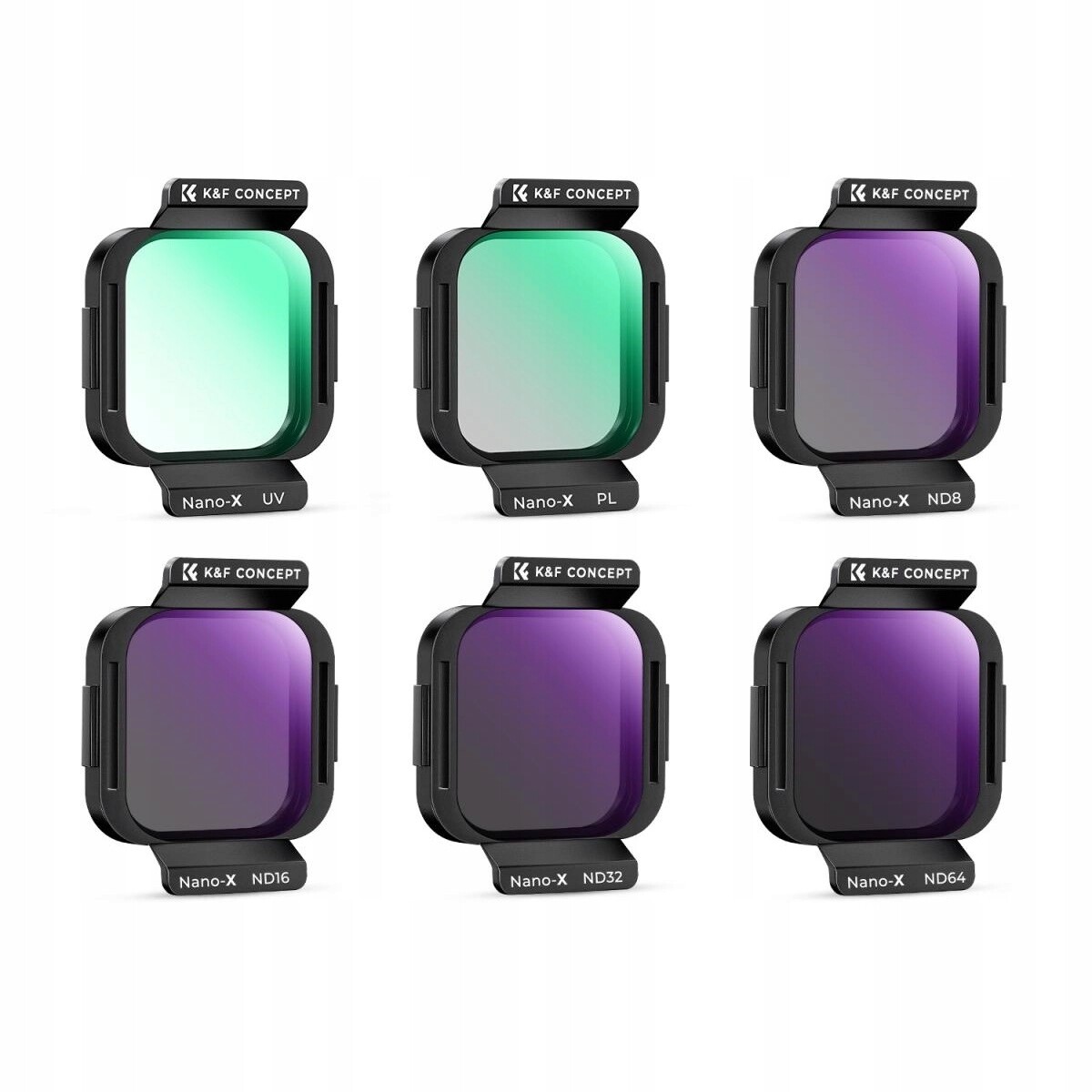 Sada 6 filtrů Uv+pl+nd K&f Concept pro dron Dji Flip
