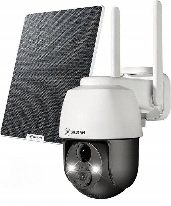 Cococam ZY-G5 Monitorovací kamera 3G/4G Lte Solární panel Bílá