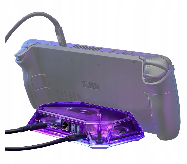 Dokovací stanice Usb Hub 8v1 Hdmi 4K 120Hz 5Gbps Jsaux HB0801S pro Steam Deck