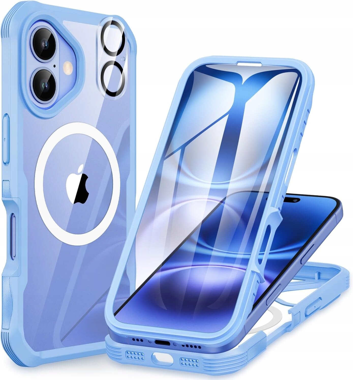 Cenhufo pouzdro 360 MagSafe pro iPhone 16, prachuvzdorné, bezbarvé