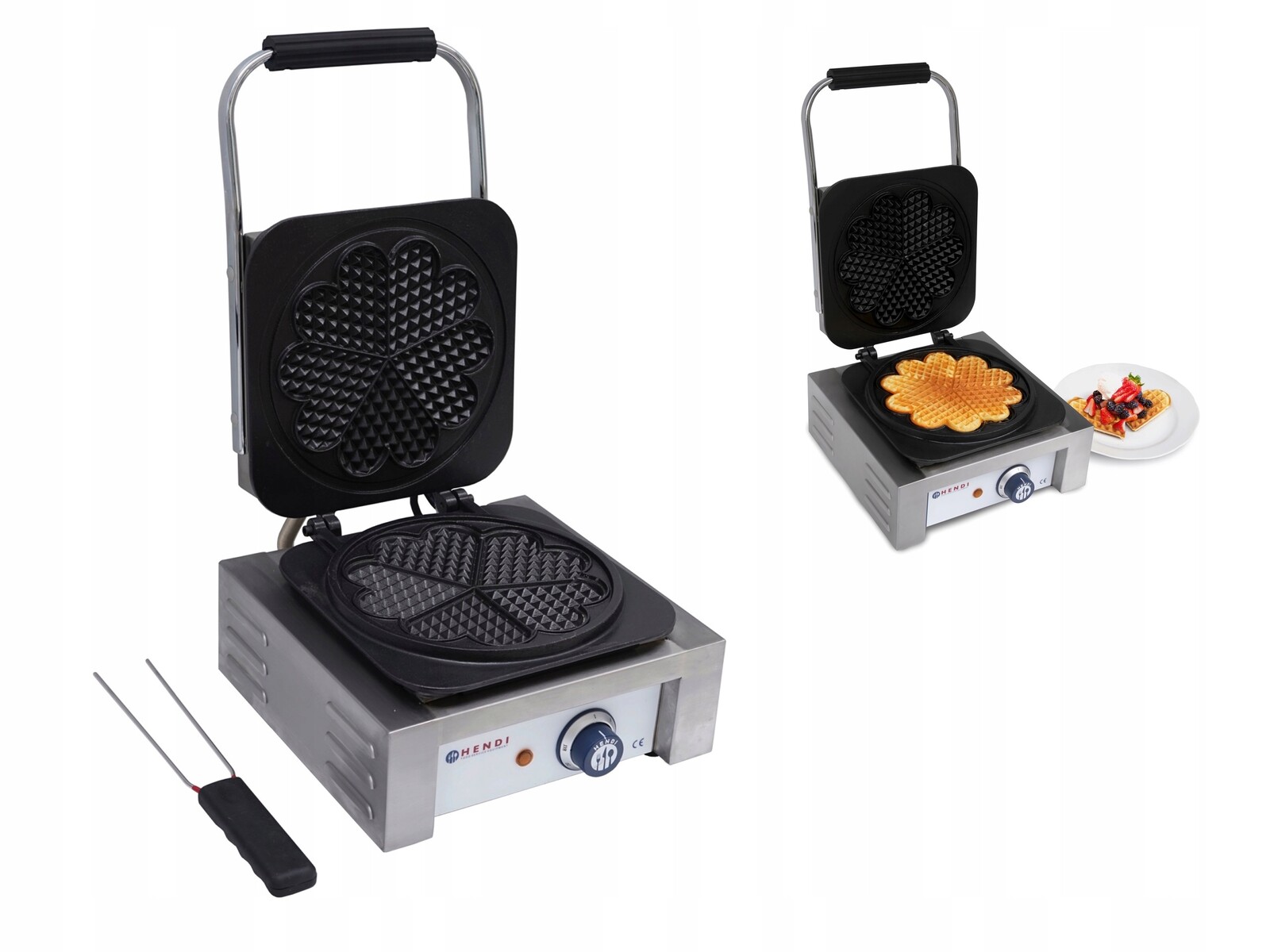 vaflovač 5 Vaflí Ve Tvaru Srdce Hendi