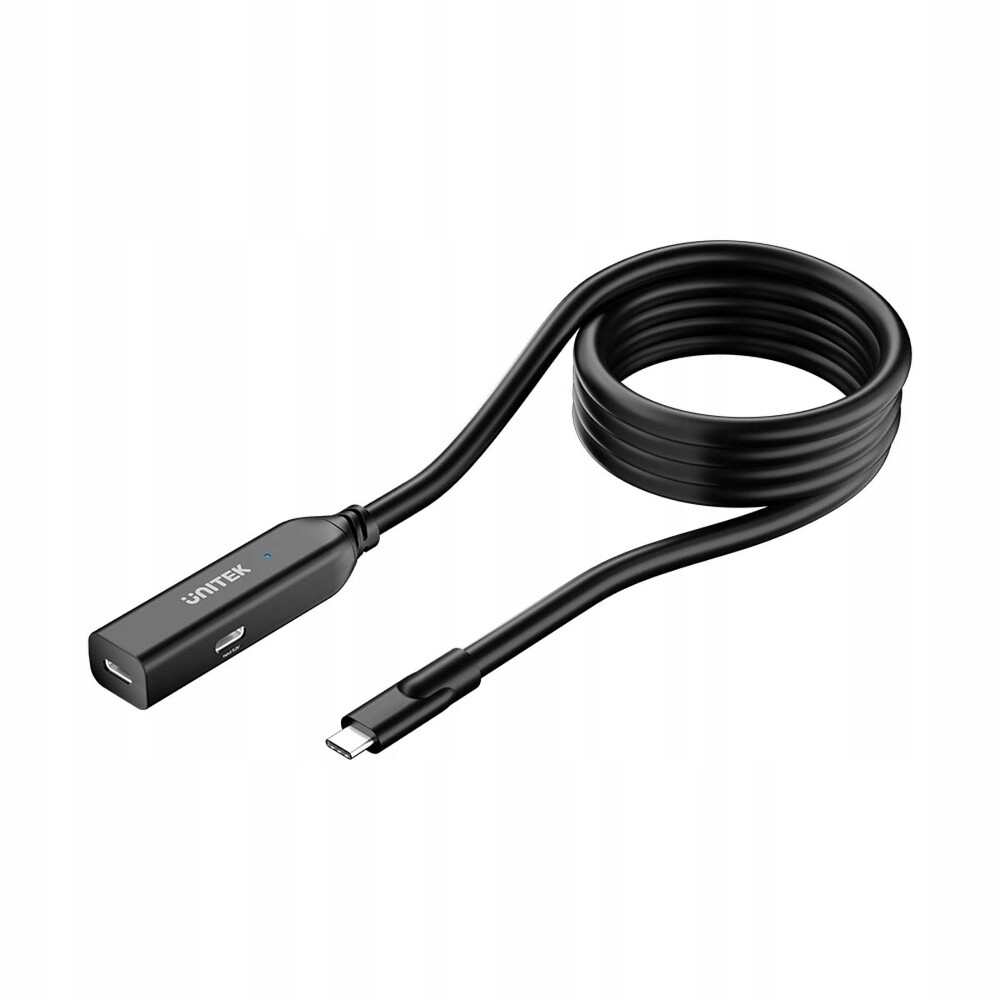 Unitek Prodlužovací kabel Usb-c 10 Gbps 5 m, černý