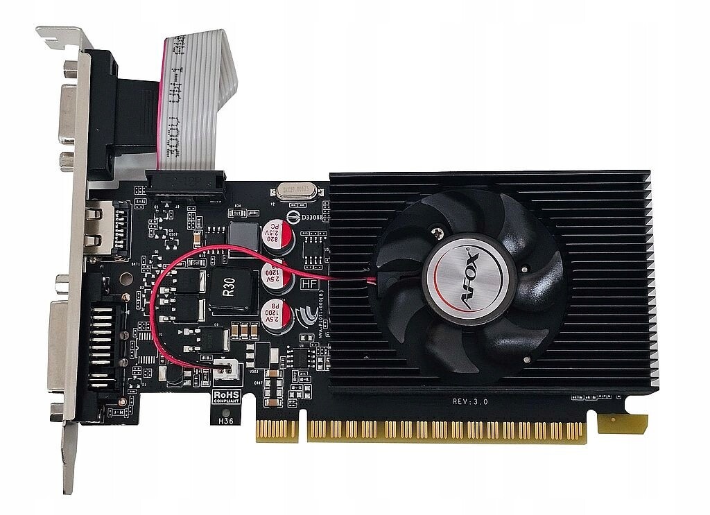 Nová Grafická Karta Afox Geforce GT610 1GB DDR3 Vga Hdmi DVI PCIe