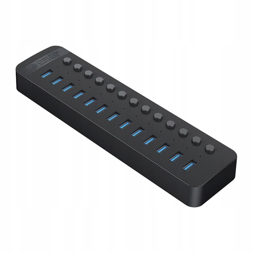 Orico Aktivní hub 13*USB-A 5Gbps Bc 1.2 60W černý