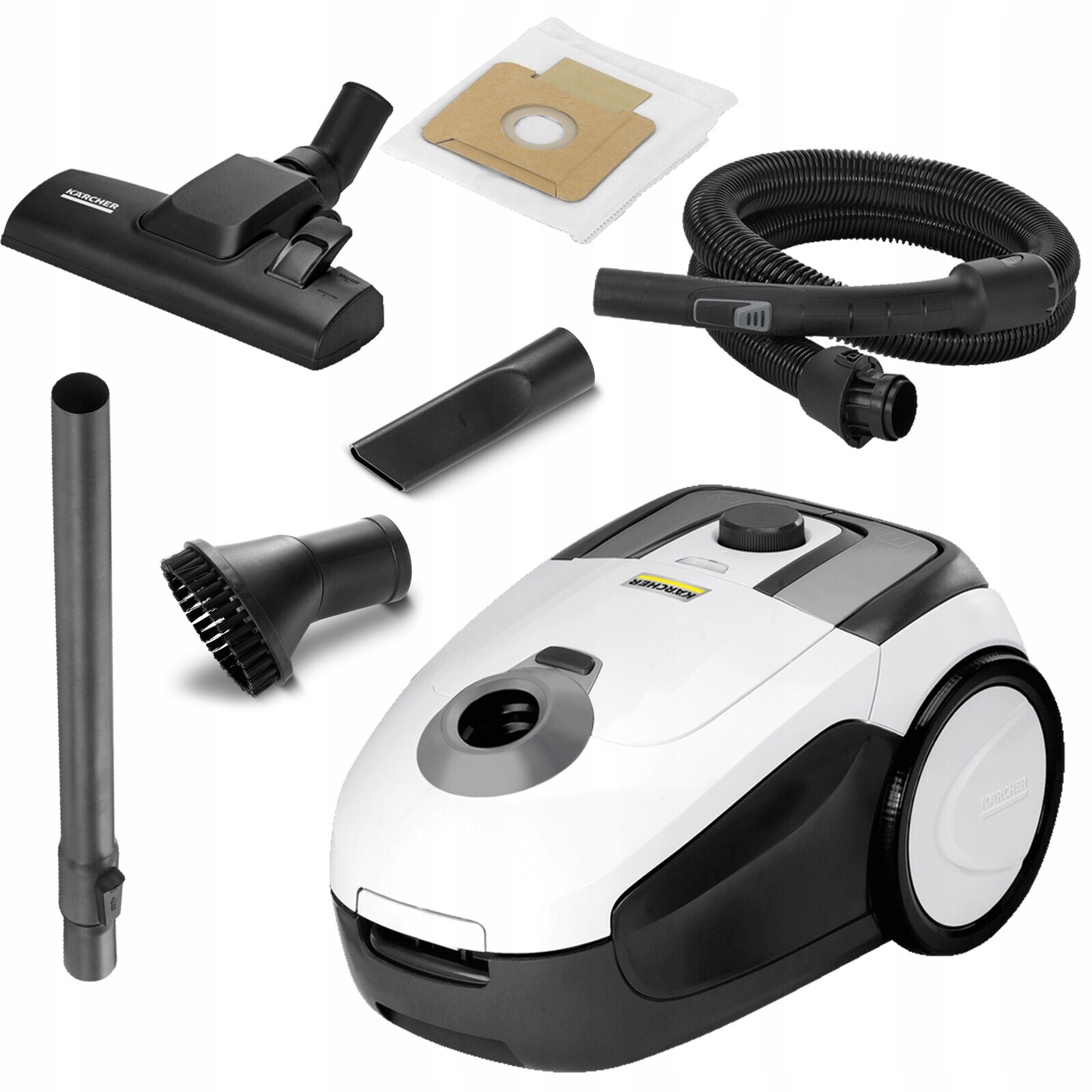 Karcher VC 2 Vysavač Domácí Sada Hubic Hepa Filtr Regulace Výkonu