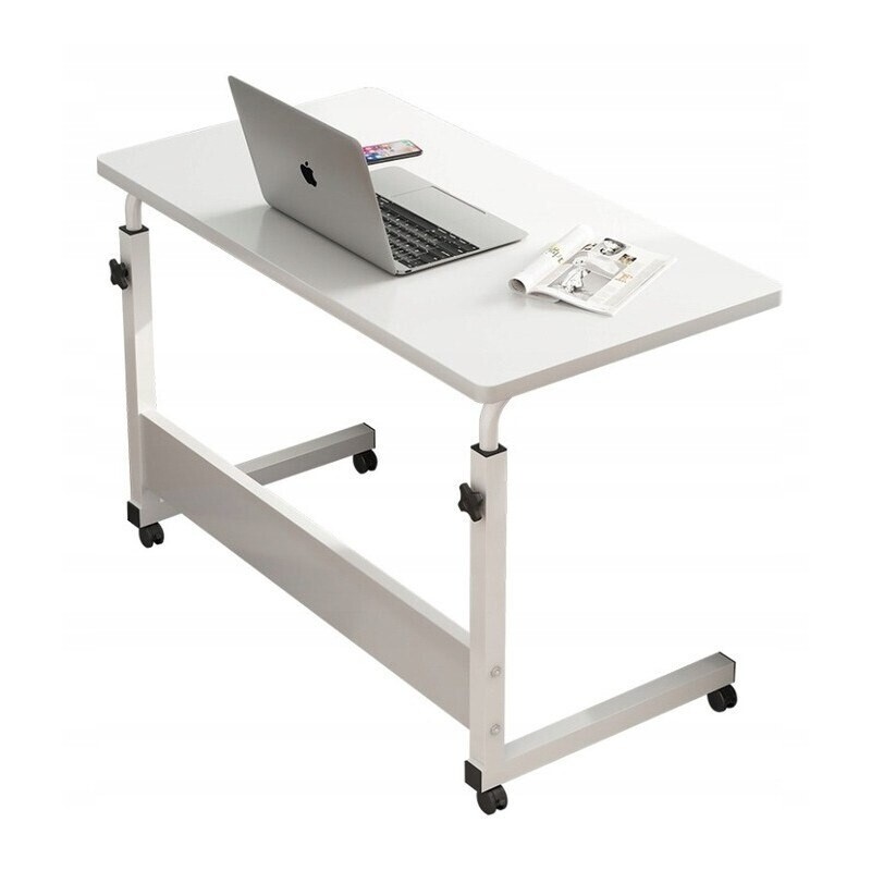 eCarla Mobilní stolek pod notebook Bílý 70-90 cm