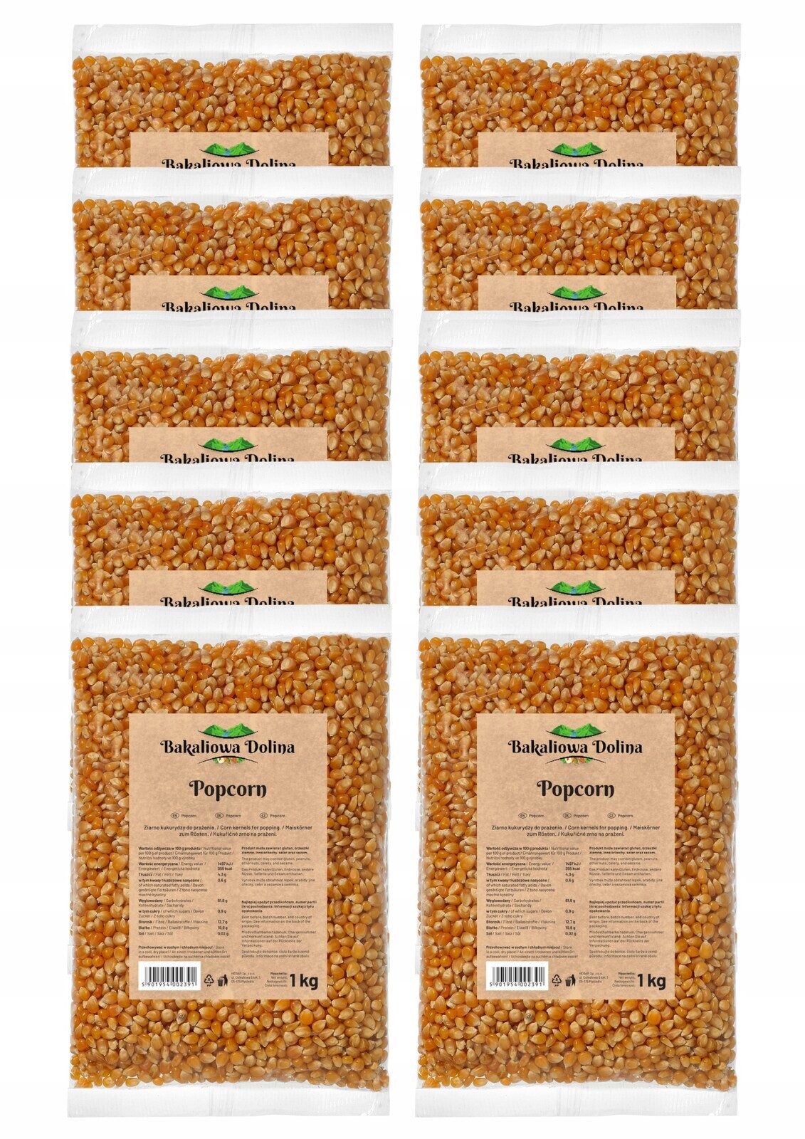 Popcorn 20 Kg Zrno Kukuřice Pro Pražení Bez Soli Vysoká Kvalita Svačiny