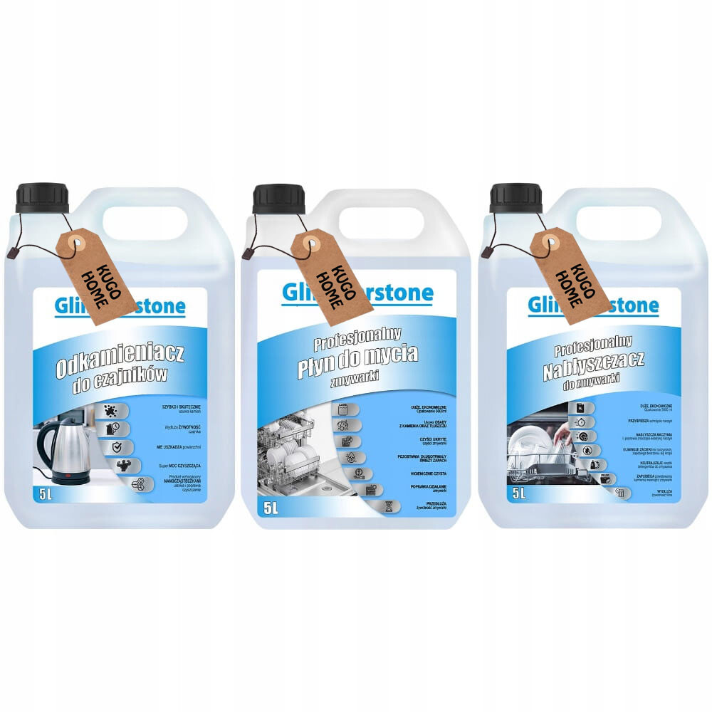 Tekutý Prostředek Na Mytí Myčky A Leštidlo Do Myčky Nádobí, Odvápňovač Do Kávovaru, 5 L