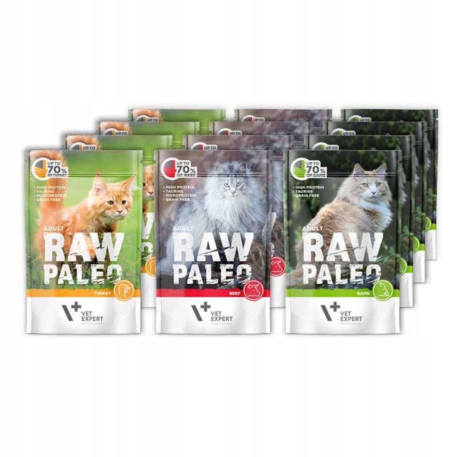 Raw Paleo Mix chutí 12x100g Monoproteinová