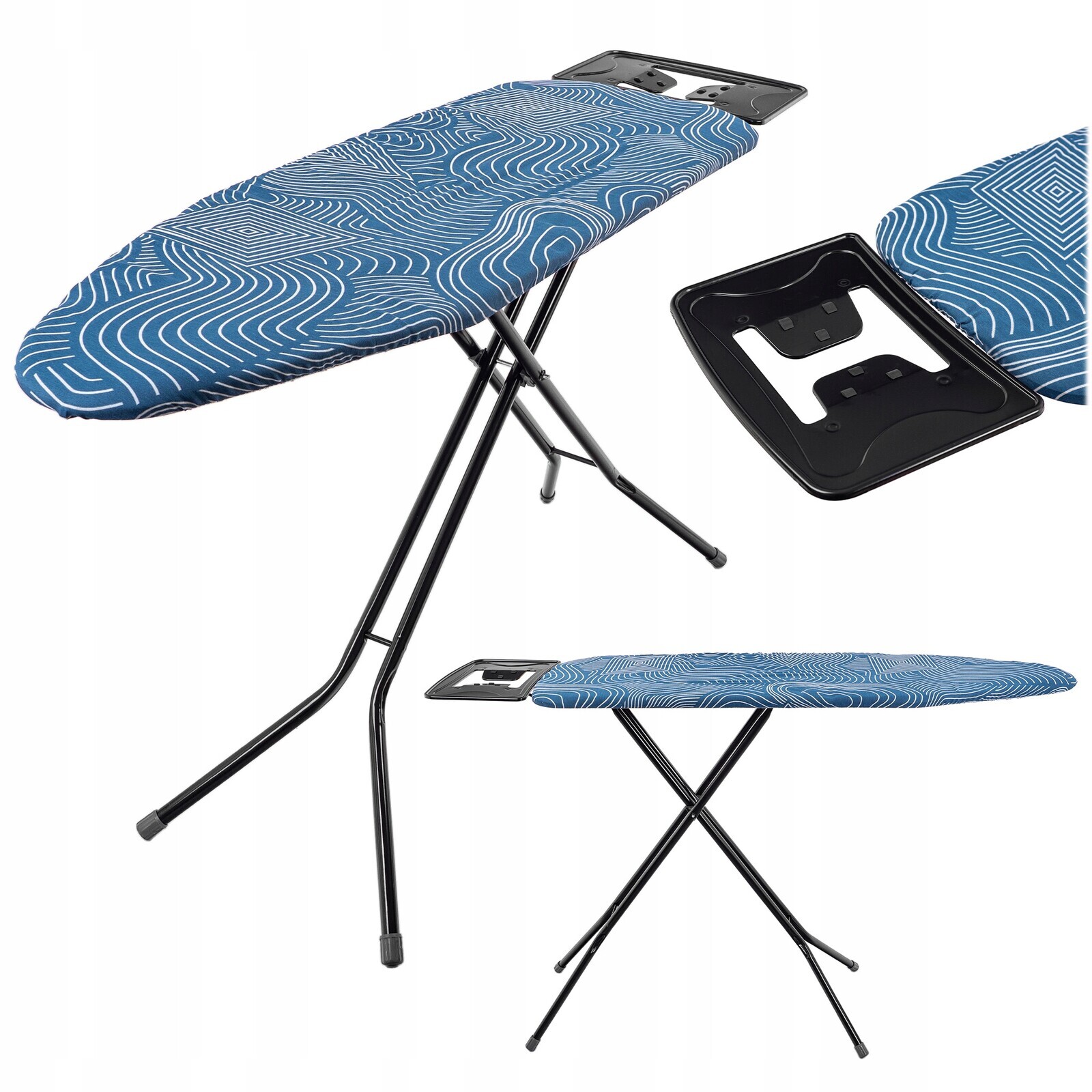 Žehlicí Prkno 120x38 cm Velká Široká Skládací Deska Držák Na Žehlička