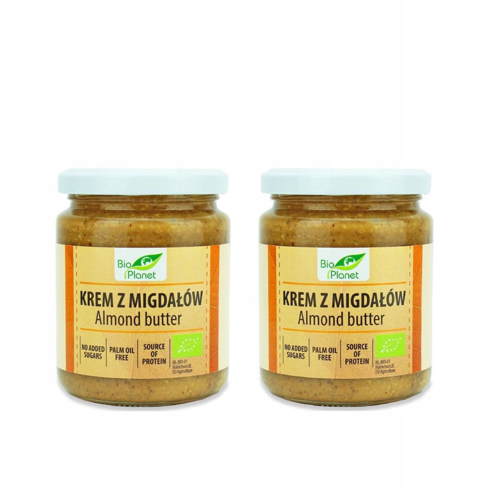 2x Krém Z Pražených Mandlí Bio 250 g Bio Planet