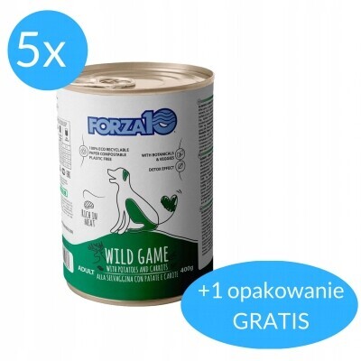 Forza10 Maintenance mokrá pro psa se zvěřinou 5x400 g 400 g Bonus