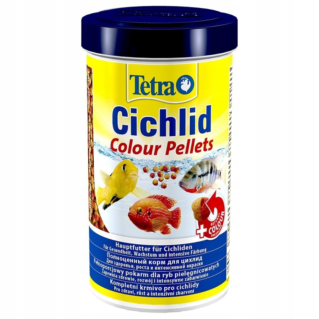 Tetra Cichlid Colour Pellets 500 ml – krmivo zlepšující vybarvení ryb