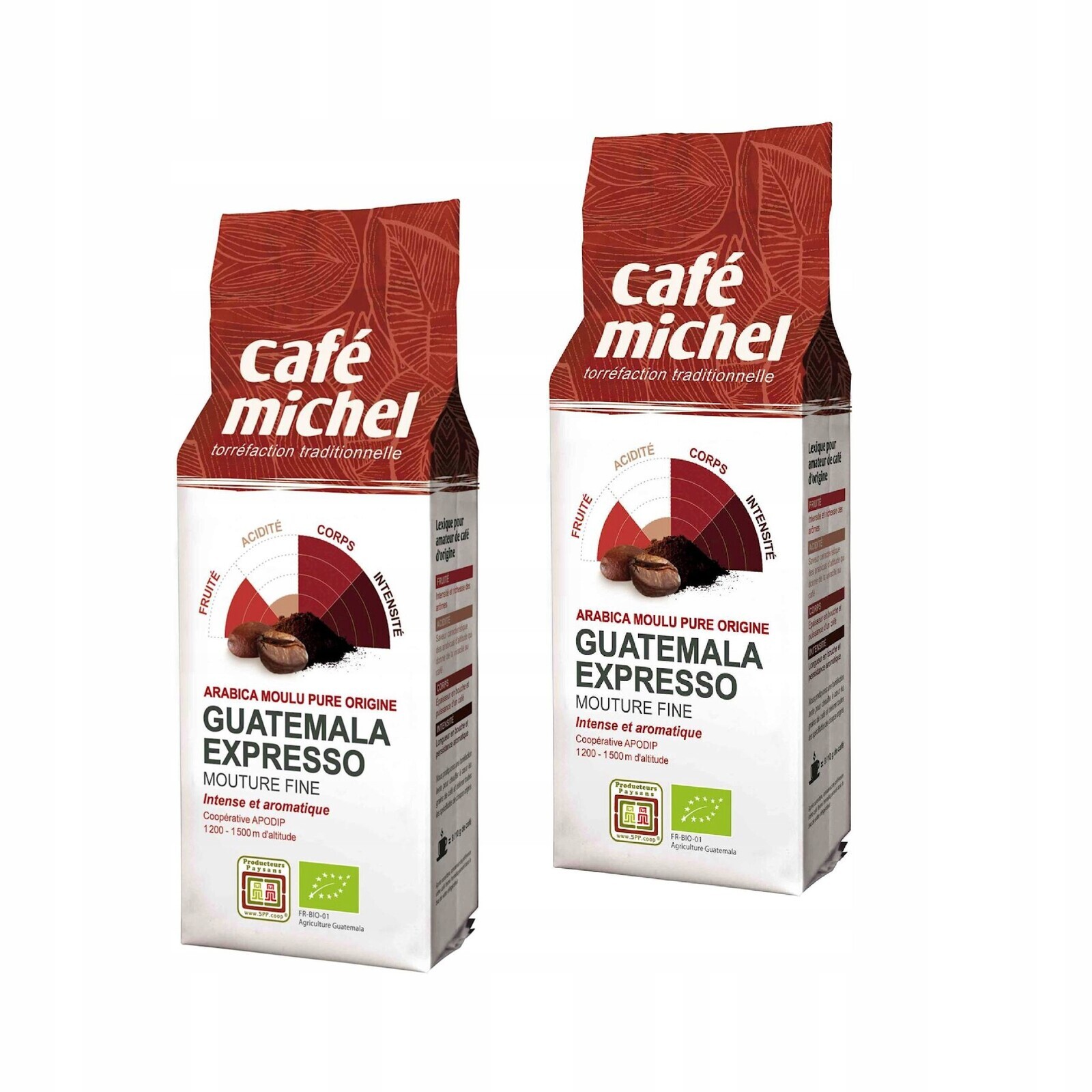 2x Mletá Káva Arabica 100% Espresso Guatemala Fair Trade Bio 250 g Cafe