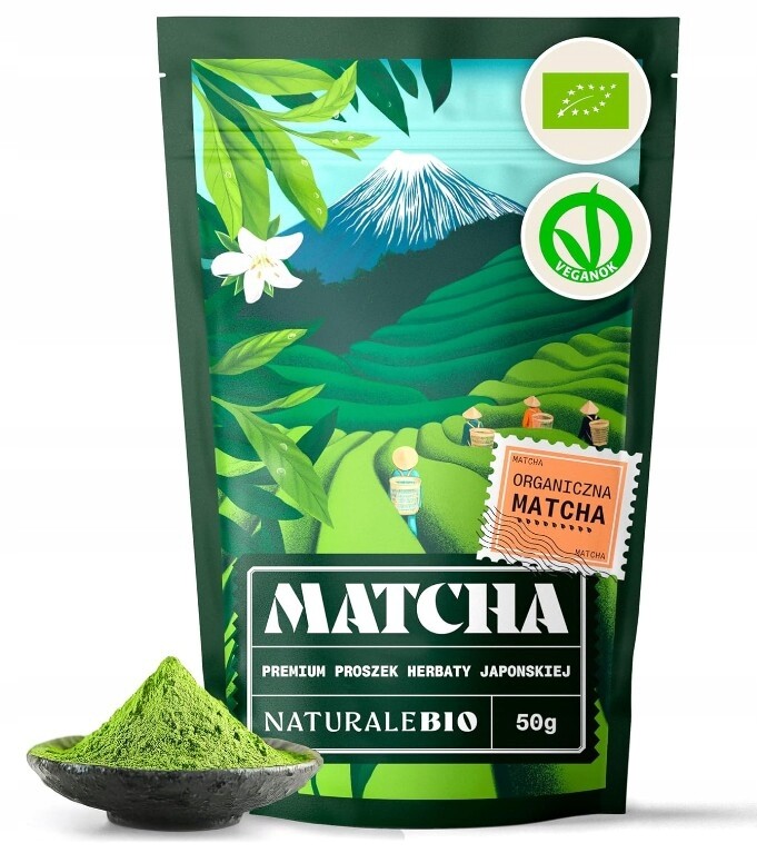 Premium Matcha Tradiční japonský Zelený Čaj v prášku 50 g Mača