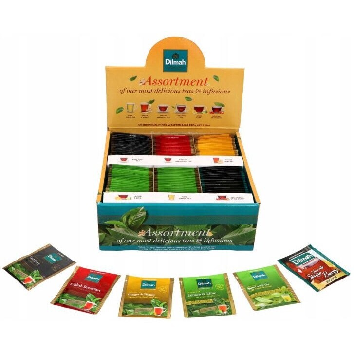 Čaj Dilmah Pick`n`mix sada 120t 6 příchutí