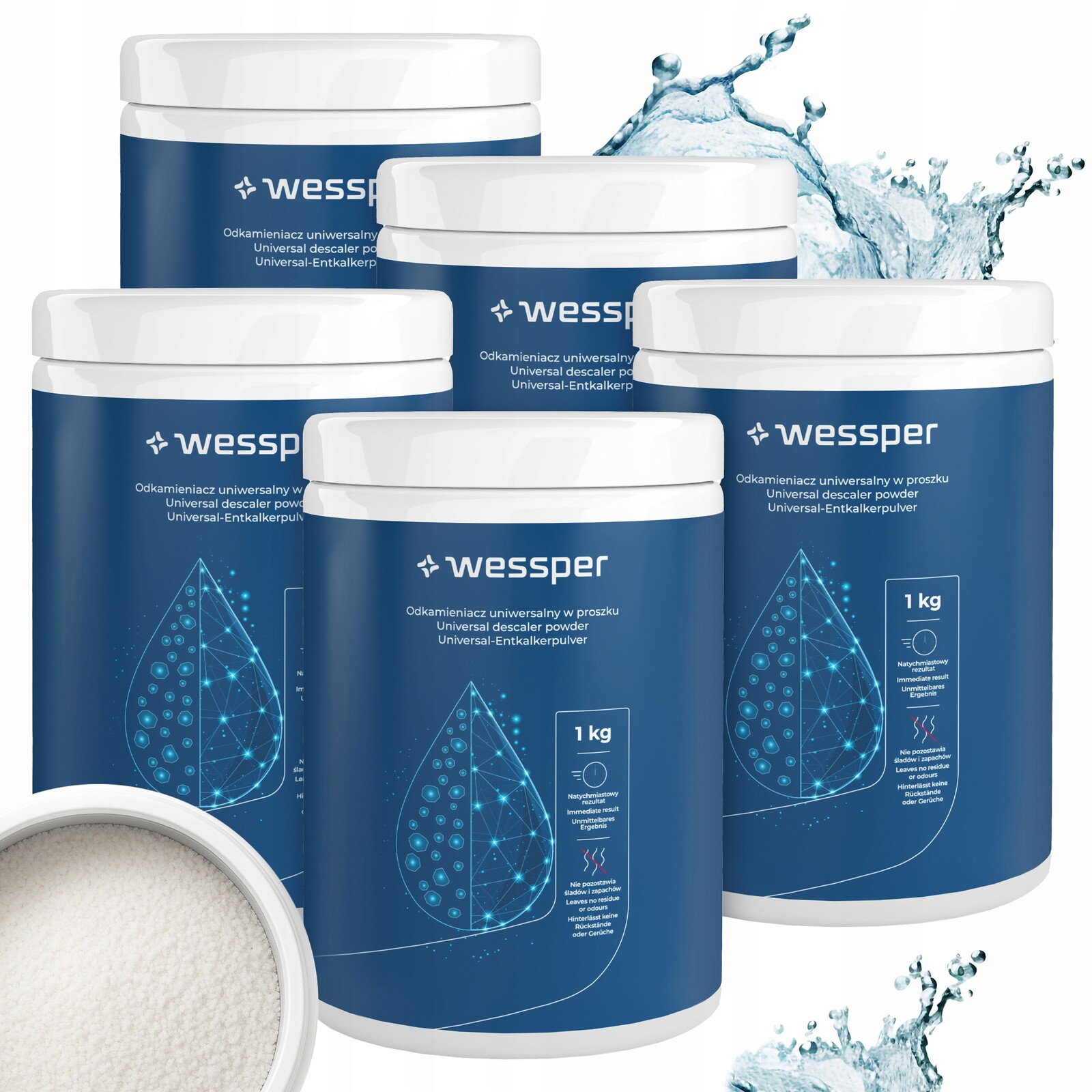 Univerzální odvápňovač v prášku Wessper – do myčky nádobí a kávovaru 5 kg