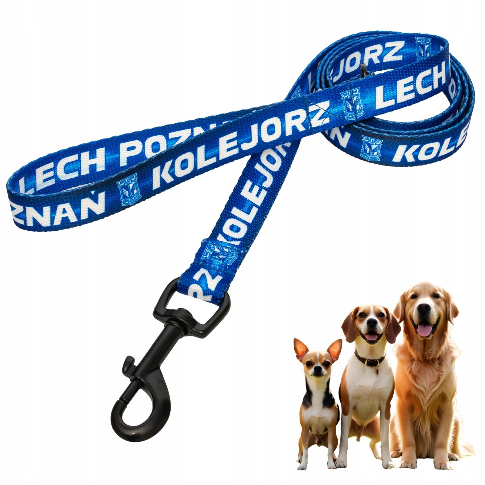 Vodítko pro psa Lech Poznaň 120 cm Originální licencovaná silná klubová sada