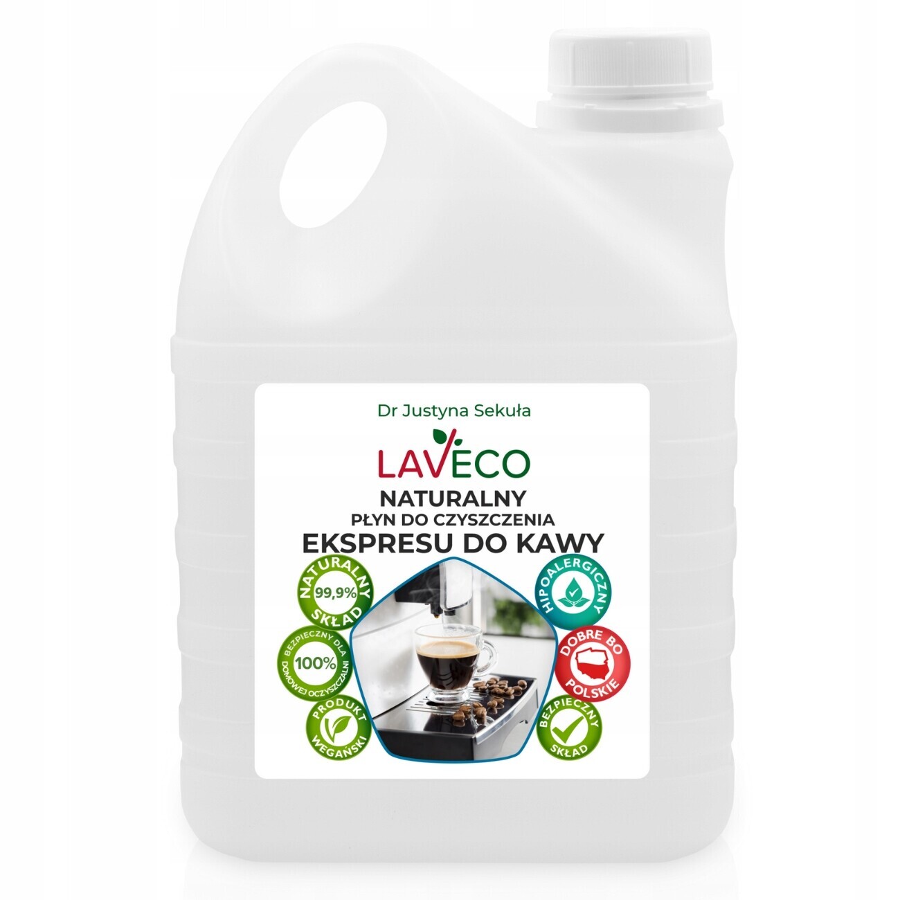 Přírodní čisticí prostředek na kávovar – 2 l – Laveco